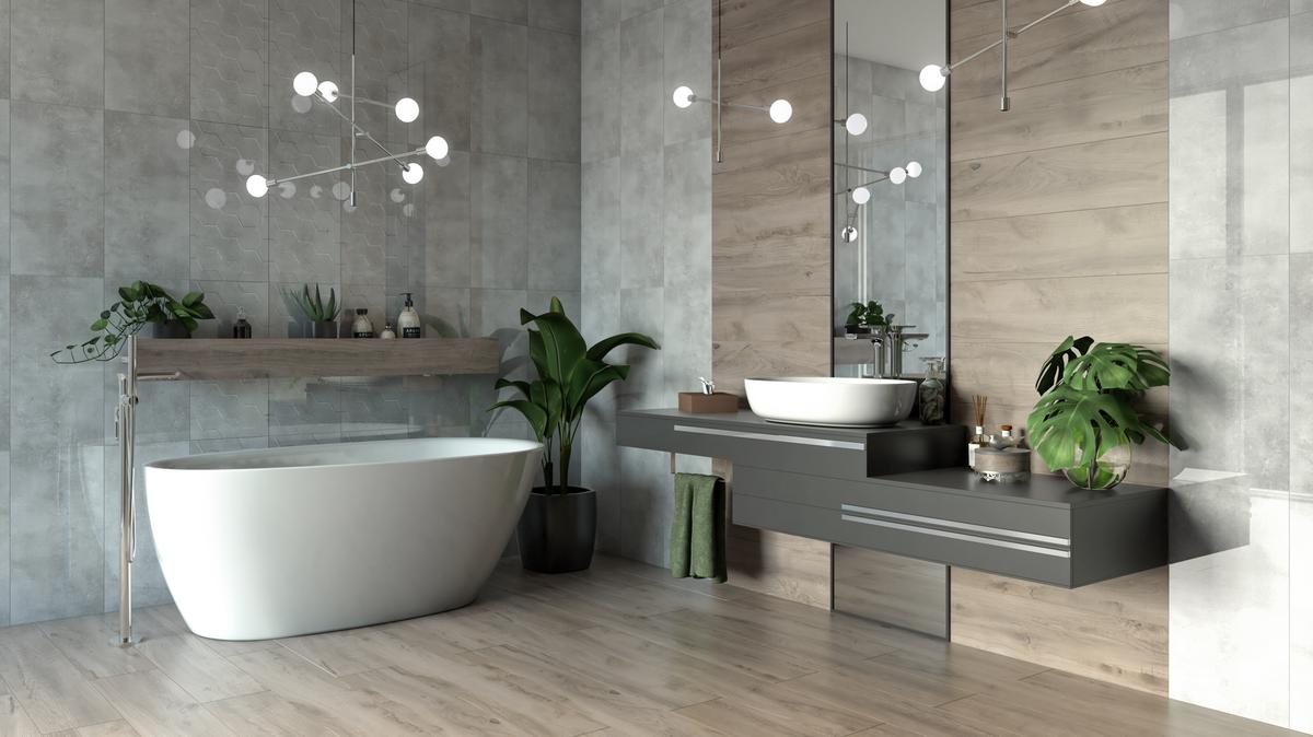 nowoczesne oświetlenie łazienki