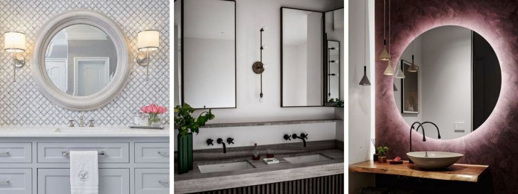 oświetlenie łazienkowego lustra