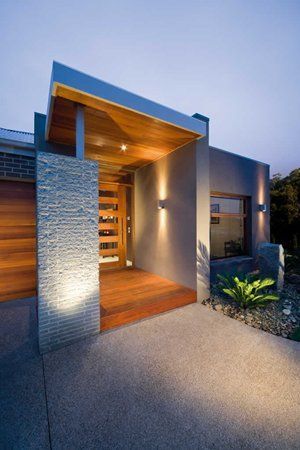 nowoczesne lampy wejscie do domu