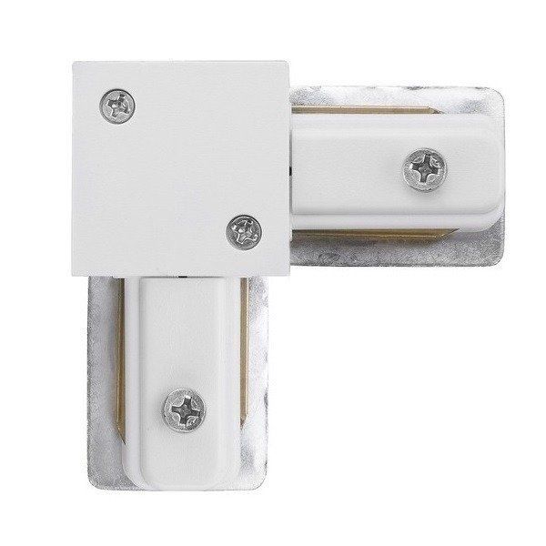 Łącznik kątowy Profile - biały system szynowy