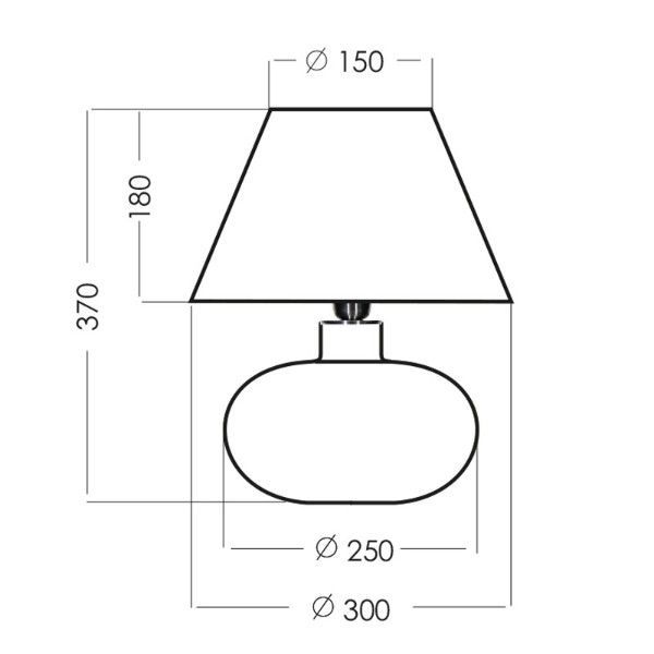 Lampa stołowa Bergen do salonu i sypialni