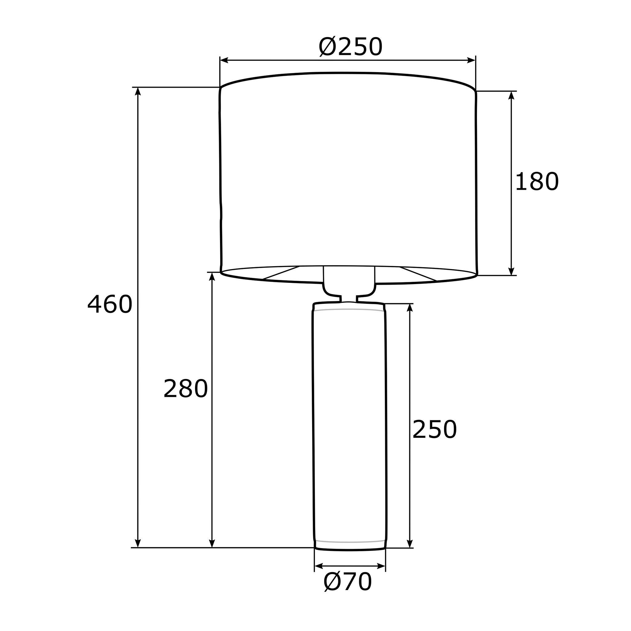 Lampa Almada do stylowej sypialni