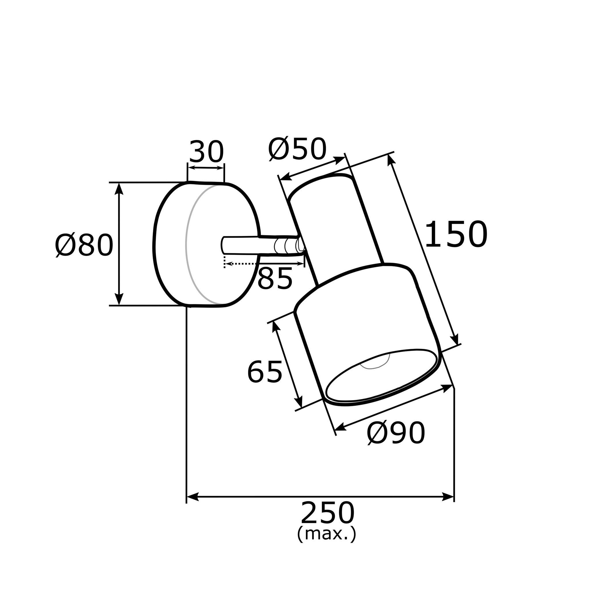 Kinkiet Doria do nowoczesnego salonu