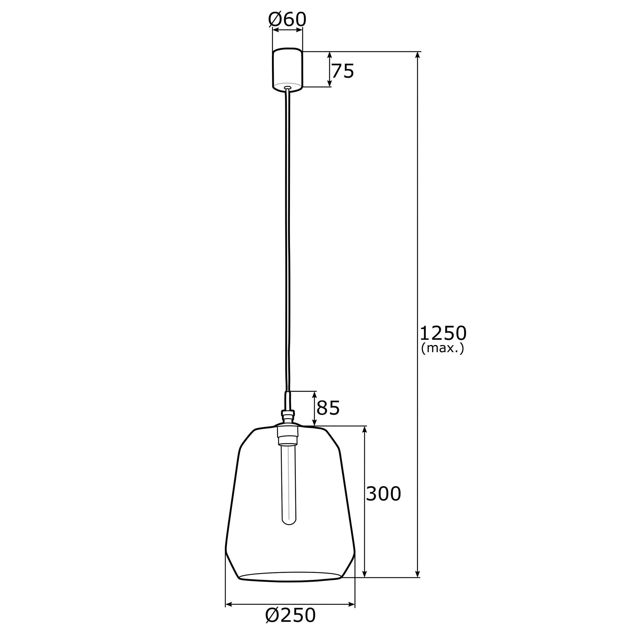 Lampa wisząca Irun nad kuchenną wyspę