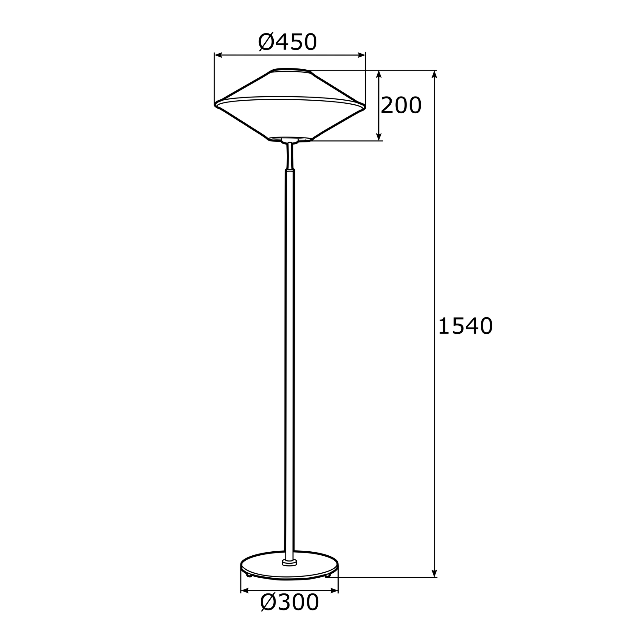 Lampa podłogowa Troy do stylowego salonu lub sypialni