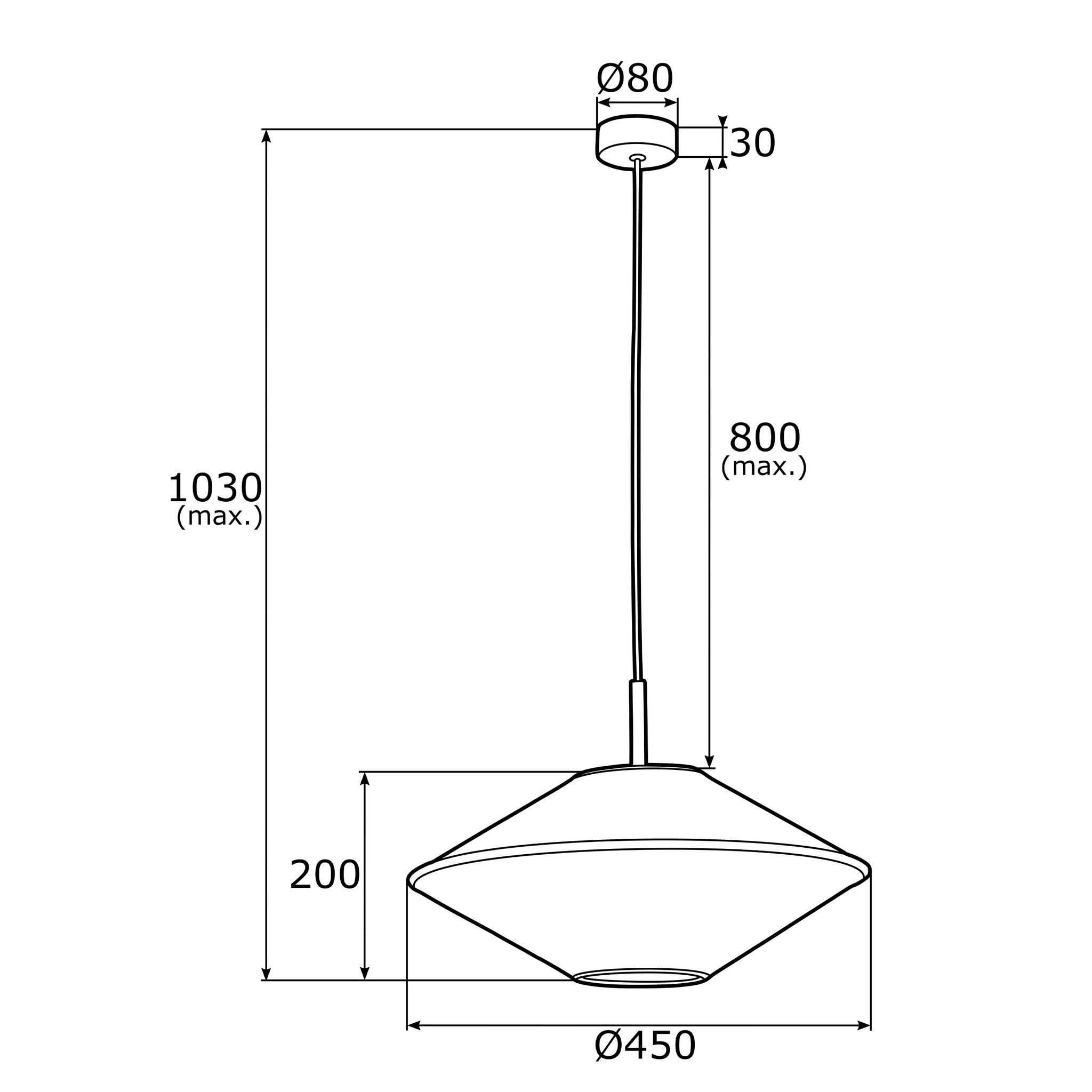 Lampa wisząca Troy jako doświetlenie stolika w salonie