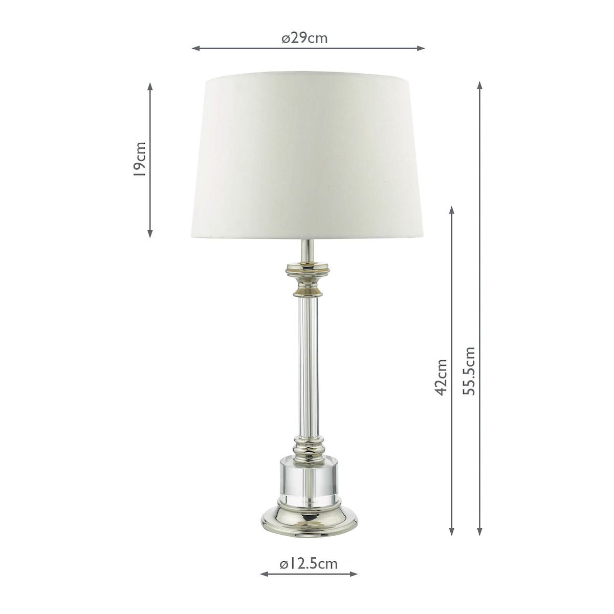 Klasyczna lampa stołowa Krona do subtelnej sypialni