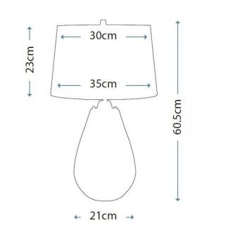 Lampa stołowa Lozanna  - czarna podstawa i abażur