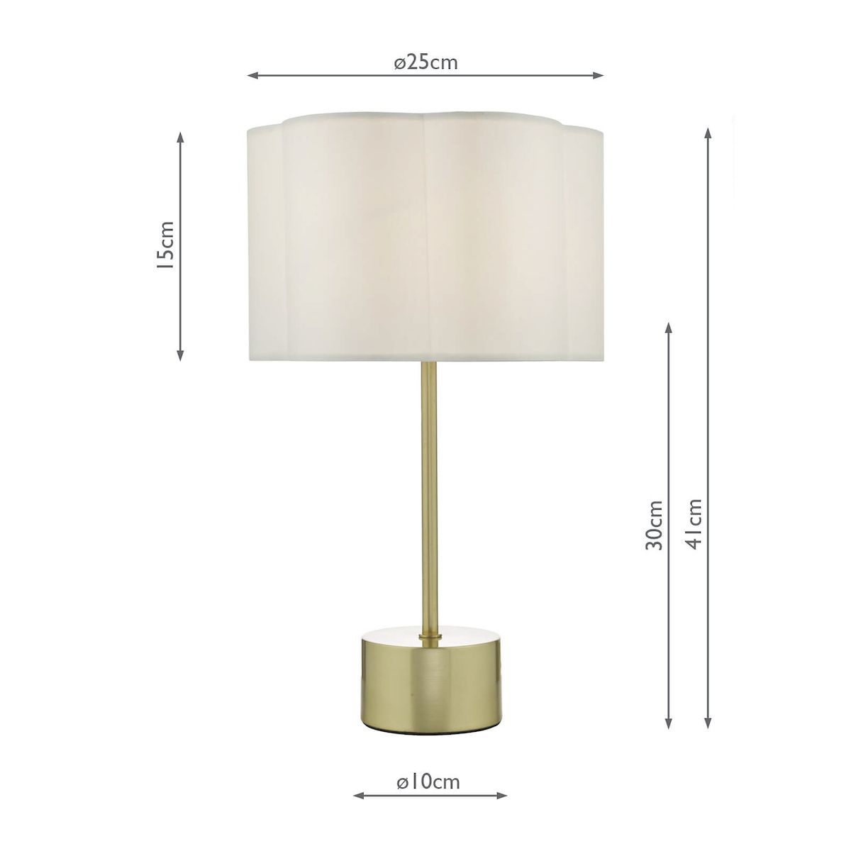 Lampa stołowa Liliya na szafkę w salonie