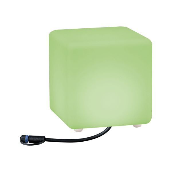 Biała lampa ogrodowa Cube - IP65, 24V, SmartHome, Zigbee, Plug&Shine