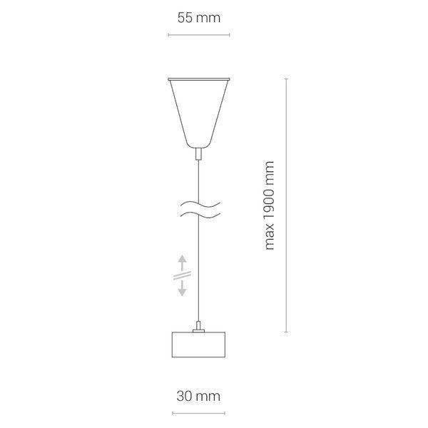 Białe zawieszenie do systemu szynowego CTLS