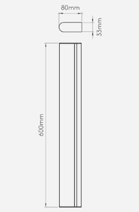 Kinkiet Artemis 600 jako oświetlenie lustra w łazience
