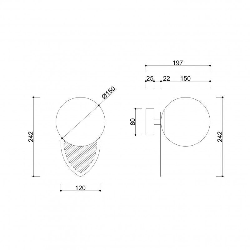 Kinkiet Fyllo do nowoczesnej kuchni