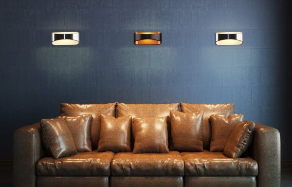 Kinkiet Hugo do nowoczesnego salonu