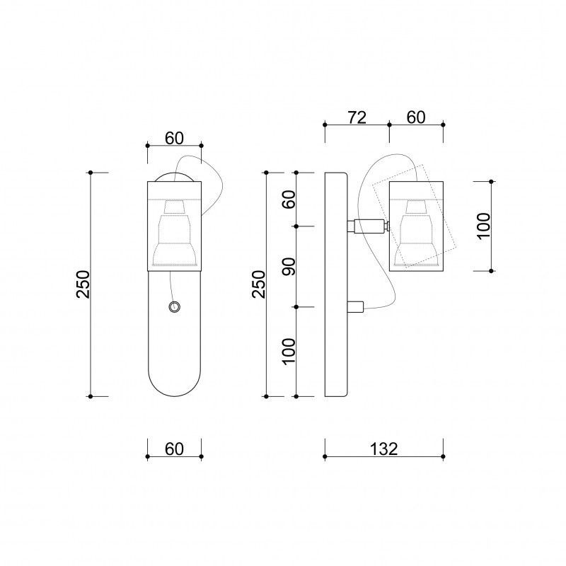 Kinkiet Kop F do czytania w sypialni