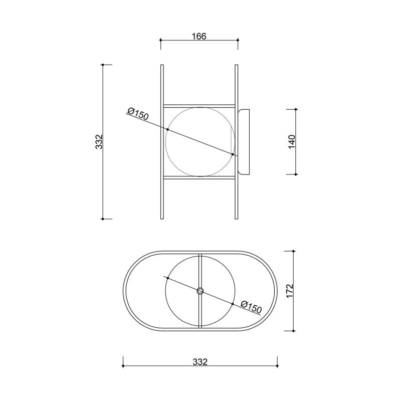 Kinkiet Kuglo nad biurko w pracowni