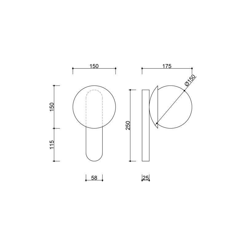 Kinkiet Kuul D1 do przedpokoju i gabinetu
