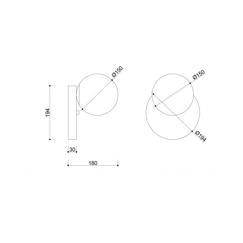 Kinkiet Refa jako doświetlenie lustra w łazience