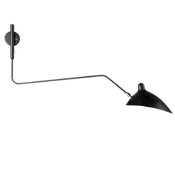 Kinkiet ścienny Crane - czarny