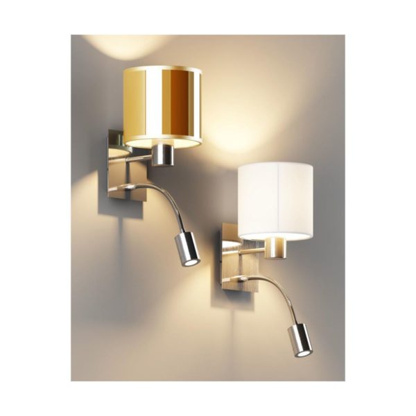 Kinkiet Sylwana do eleganckiej sypialni