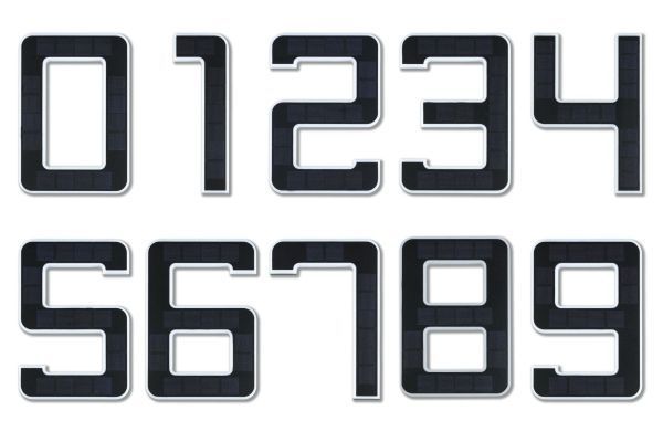 Kinkiet zewnętrzny jako numer domu - nr 9