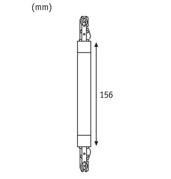 Krótkie złącze URail -Maxiflex, czarne, elastyczne