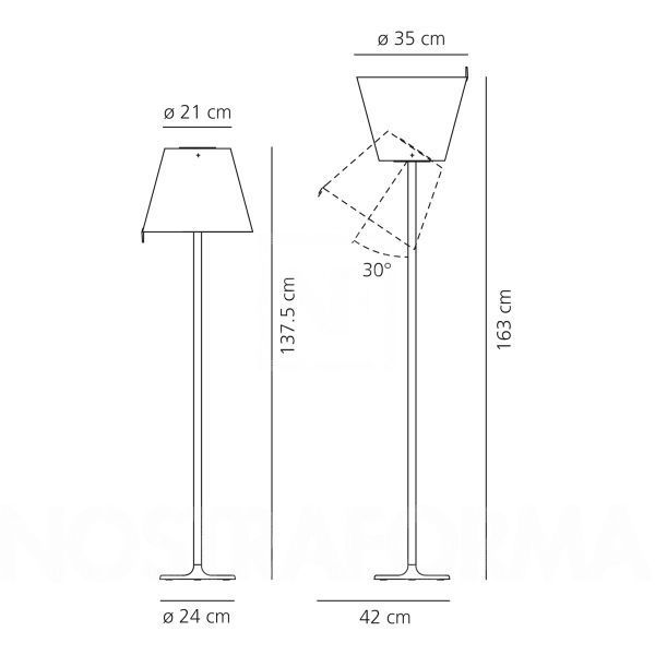 Lampa podłogowa Melampo do stylowego salonu