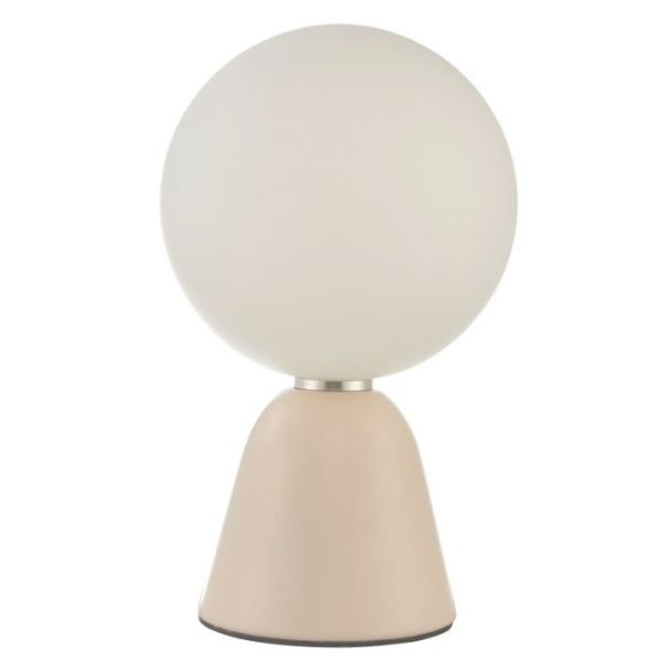 Lampa stołowa Francesca na szklany stół w salonie