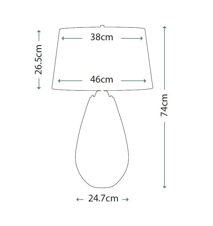 Lampa stołowa Lena do postawienia w salonie