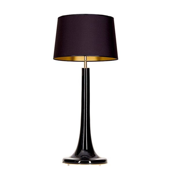 Lampa stołowa Lena na kominek w salonie