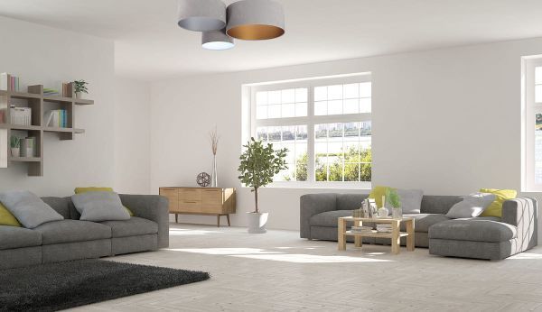 Lampa sufitowa do dużego salonu