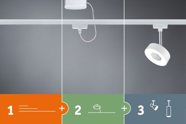 Lampa sufitowa Loop do systemu szynowego URail