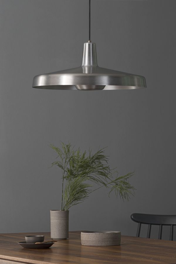 Lampa wisząca Arigato Large srebrna nad stół