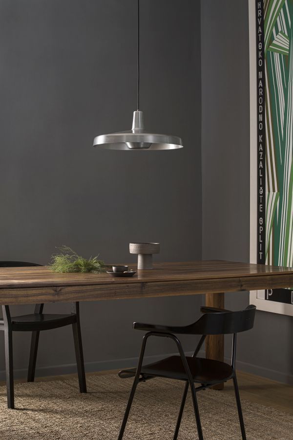 Lampa wisząca Arigato Large srebrna nad stół