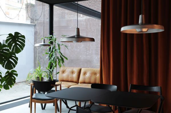 Lampa wisząca Arigato Large srebrna nad stół