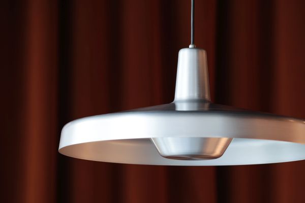 Lampa wisząca Arigato Large srebrna nad stół