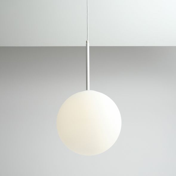 Lampa wisząca Bosso - 1 kula 30cm, biała