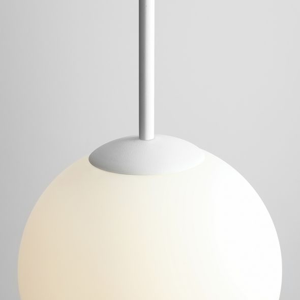 Lampa wisząca Bosso - 1 kula 30cm, biała