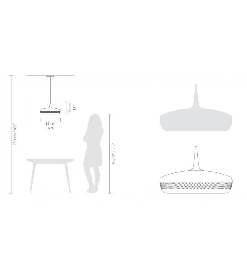 Lampa wisząca Clava Dine Black skandynawska