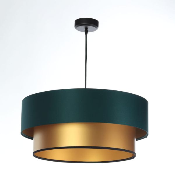 Lampa wisząca Duo nad kanapę w salonie