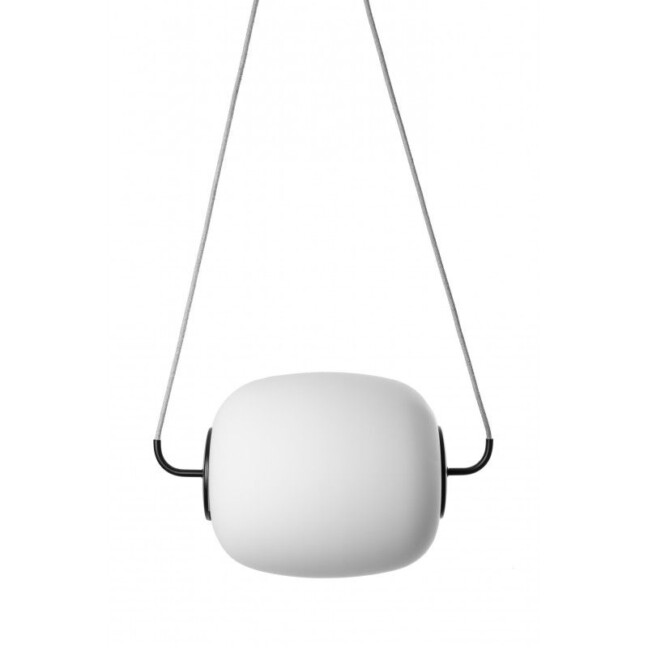 przód - Lampa wisząca Epli nad szafkę nocną w sypialni
