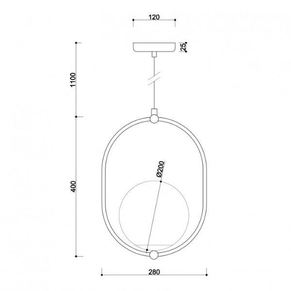 Lampa wisząca Koban B garderoby lub salonu