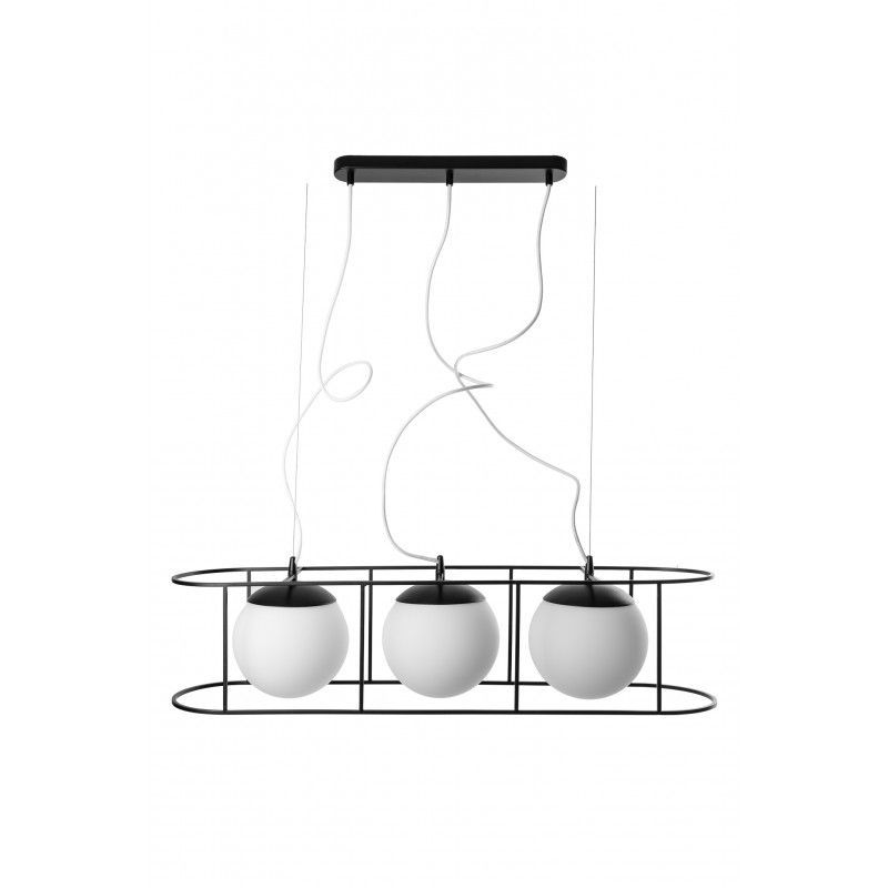 Lampa wisząca Kuglo nad duży stół w jadalni