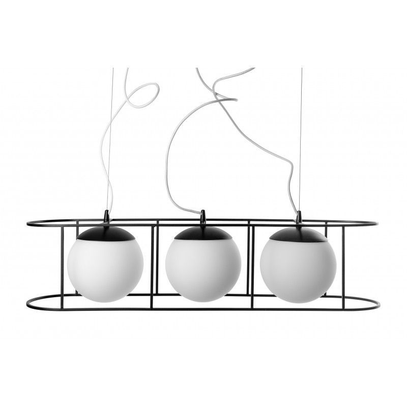 Lampa wisząca Kuglo nad duży stół w jadalni