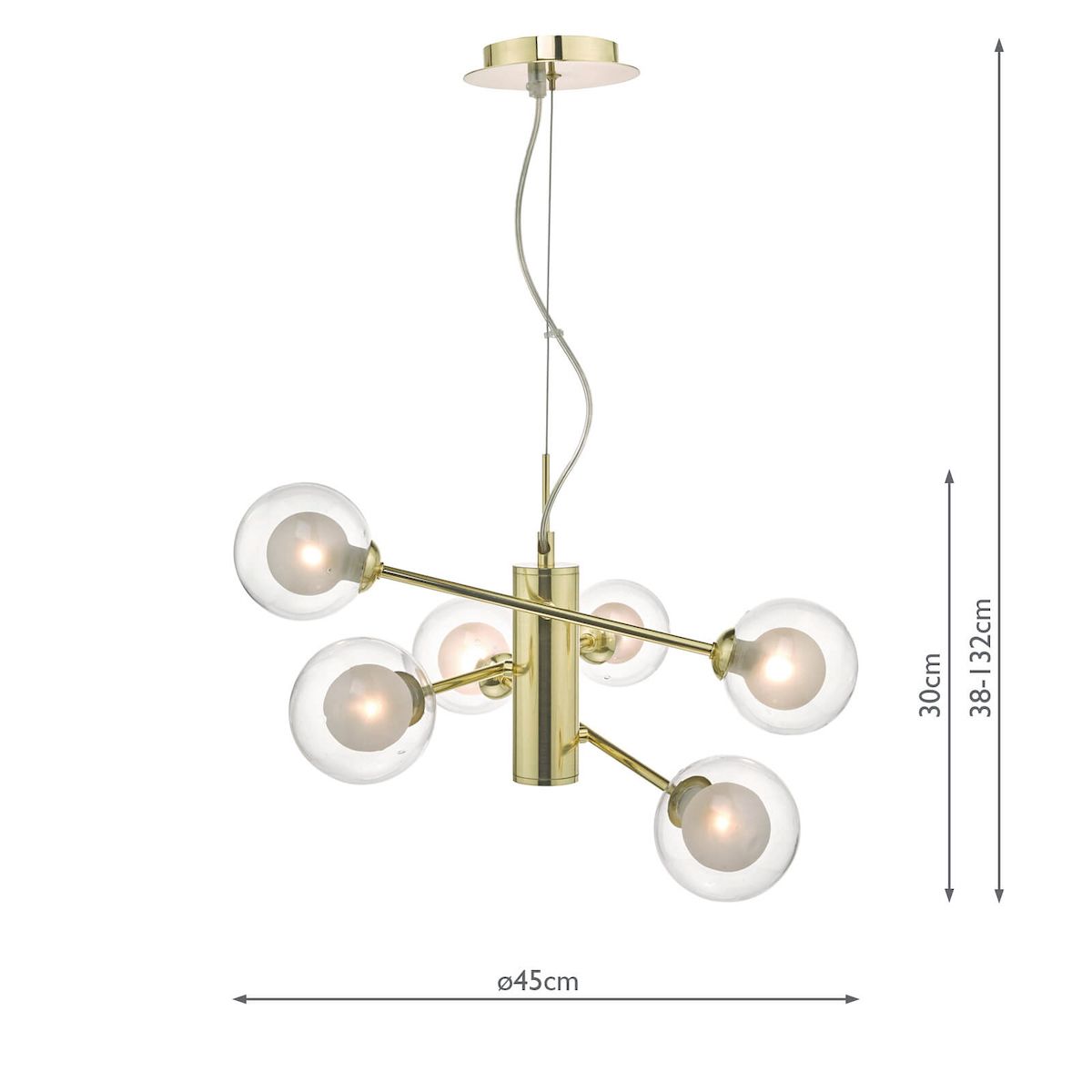 Lampa wisząca Kumara do jadalni lub salonu