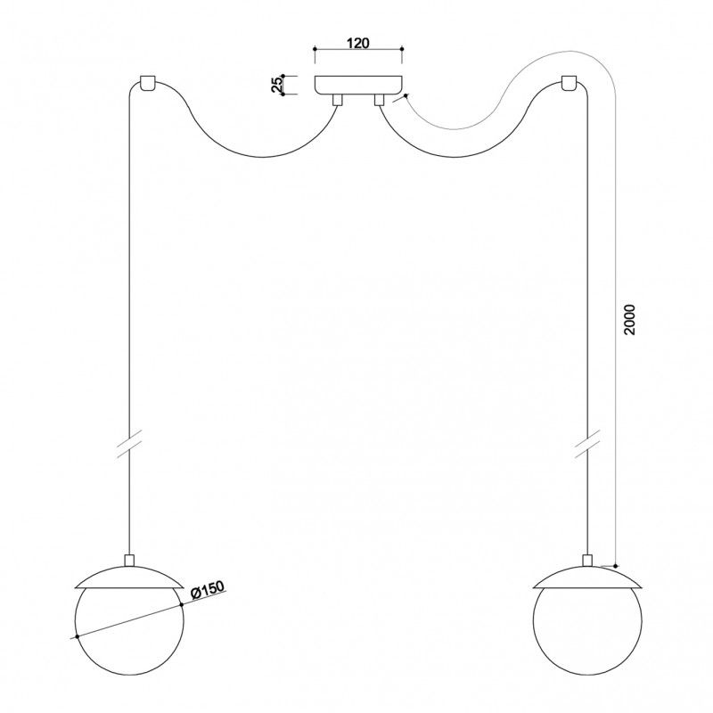 Lampa wisząca Kuul F do pięknej jadalni