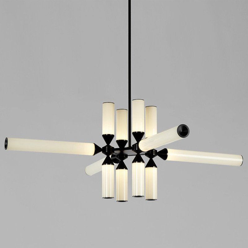 Lampa wiszaca Quadro 12 nad stołem w jadalni