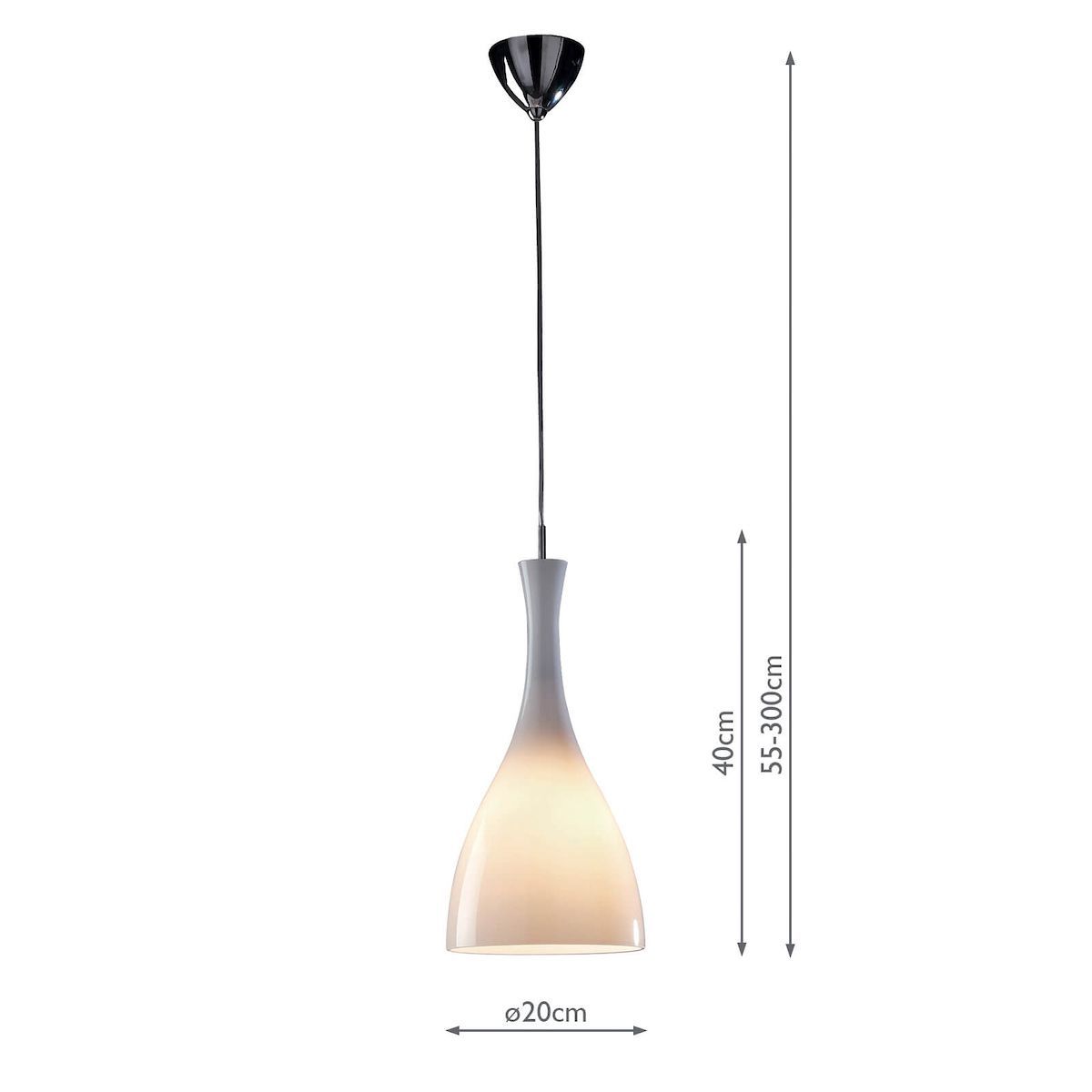 Lampa wisząca Tone nad kuchenną wyspę