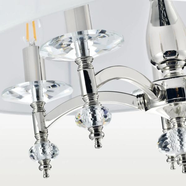 Lampa wisząca Verona nad łóżko w sypialni