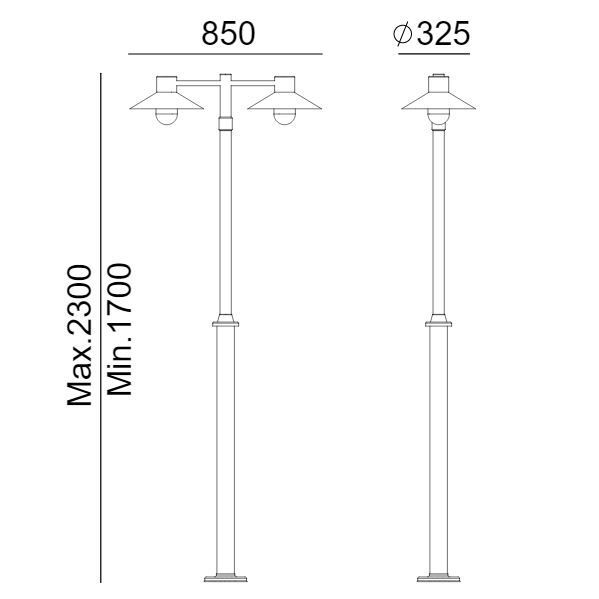 Latarnia ogrodowa Lund na taras